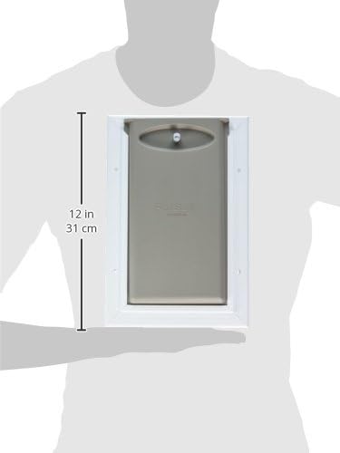 PetSafe Freedom Aluminium-Haustiertür für Hunde und Katzen, klein, weiss, getönte Vinylklappe Weiss