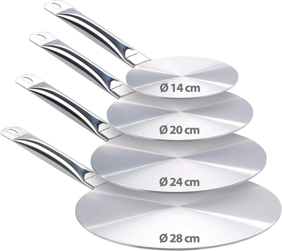 Rosenstein & Söhne Induktionskochplatte: 4 Universal-Adapterplatten für Induktions-Kochfelder, Ø 14/