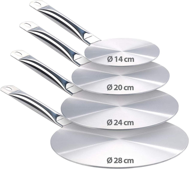 Rosenstein & Söhne Induktionskochplatte: 4 Universal-Adapterplatten für Induktions-Kochfelder, Ø 14/