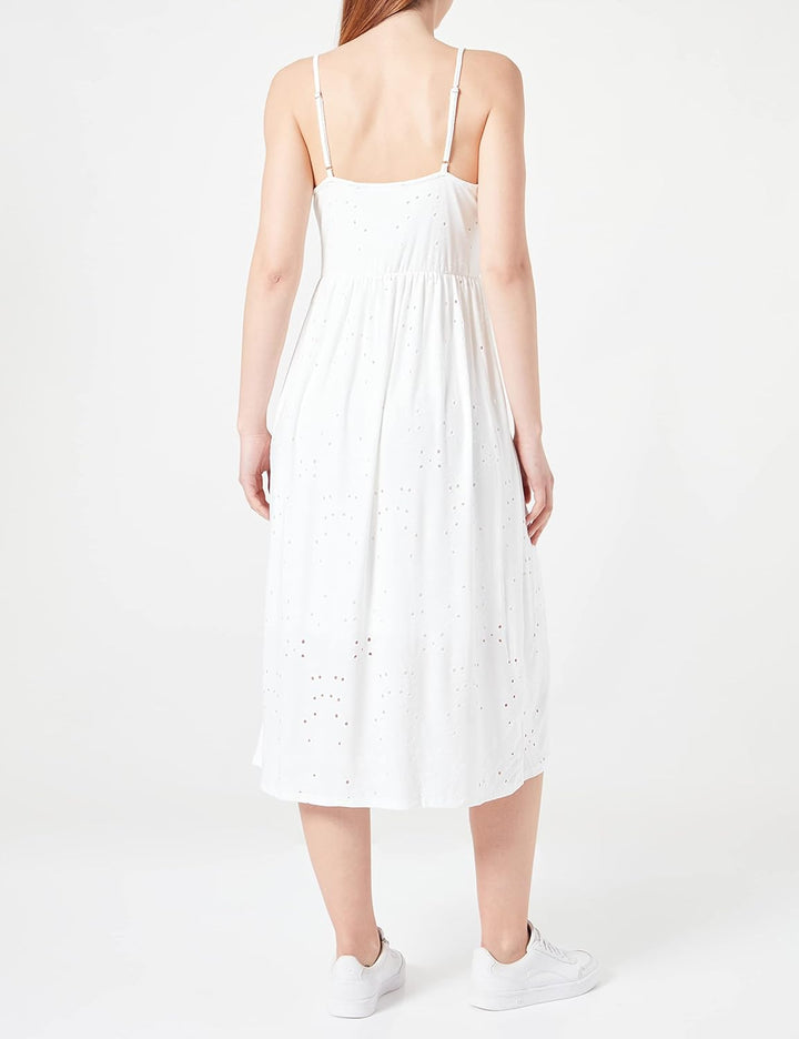 VERO MODA Damen Vmcamil Singlet Calf Dress JRS Kleid M Snow White, M Snow White