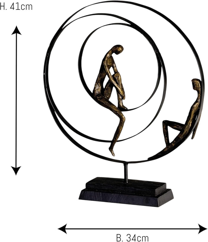 Casablanca Deko Skulptur 'Patience', 34 x 41 cm, Bronze