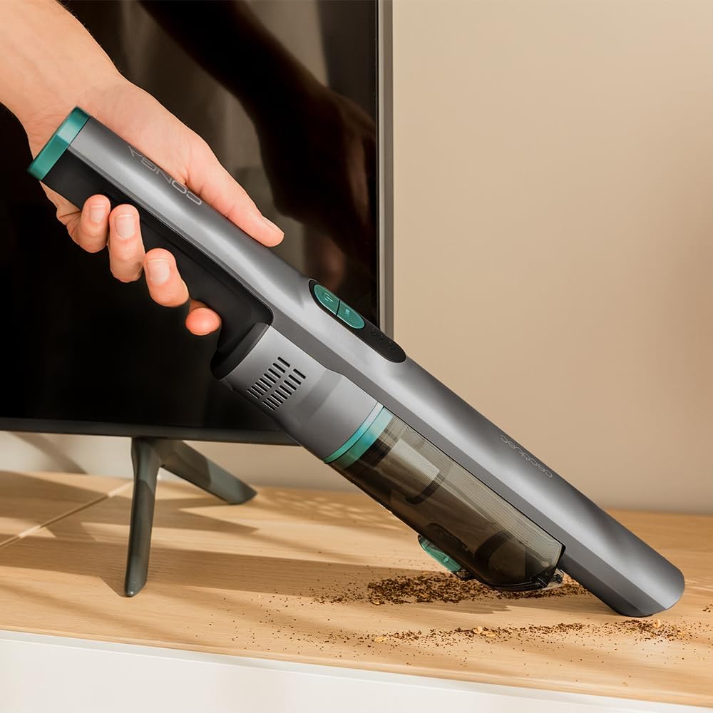 Cecotec Kabelloser Handstaubsauger für Auto und Polsterung Conga Rockstar Micro+ Clean&Car, 210W, Di