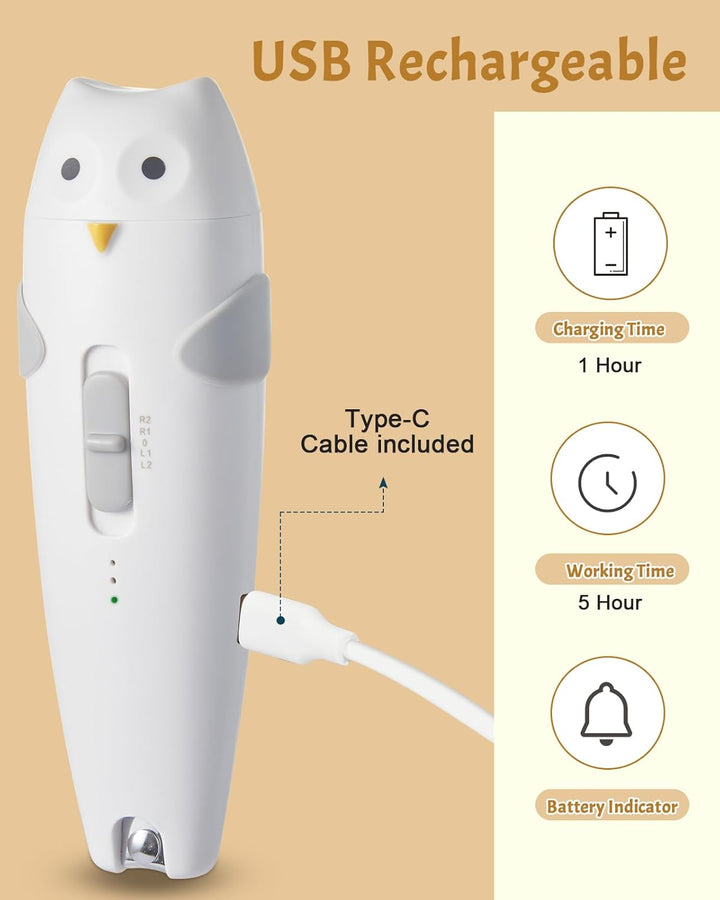 Lictin Baby Nagelfeile Elektrisch, Elektrische Nagelfeile mit 6 Schleifkopf, 26 in 1 Baby Nagelset m