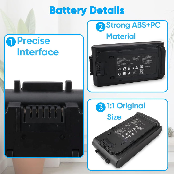 3500mAh 25,2V Li-Ion-Akku 88,2Wh Ersatzakku kompatibel mit Samsung Jet Bespoke Jet 95, Jet 85, VS20C