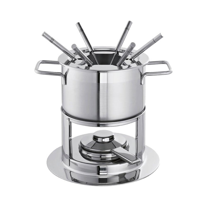 Schulte-Ufer, Edelstahl, 69070-16 Phoenix 16 cm mit 6 Einlegegabeln Fondue-Sets, Silber, 2 ltr 16 cm