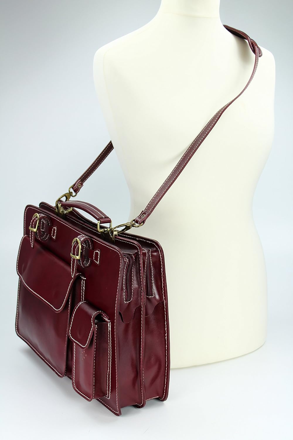 Belli Design Bag Verona italienische Leder Businesstasche Arbeitstasche Messenger Aktentasche Lehrer