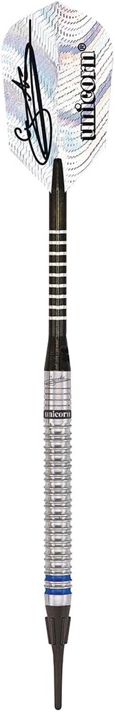 Unicorn Dart-Set, Gary Anderson, Phase 3, Weltmeister, 90/80/60% Wolfram, Stahlspitze & Soft Tip, 18