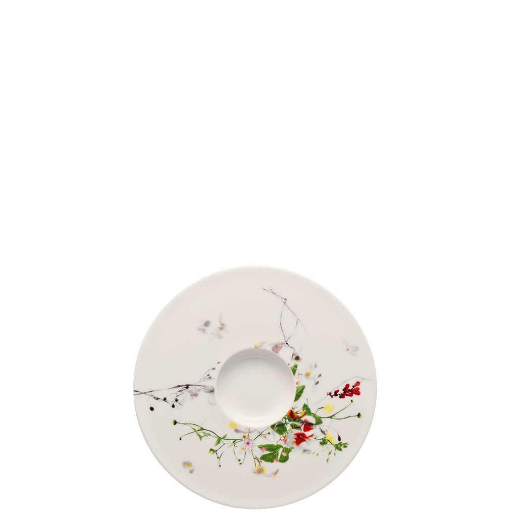 Rosenthal Brillance Fleurs Sauvages Tee- / Cappuccino Untertasse, 16 CM Mehrfarbig 16 CM, Mehrfarbig