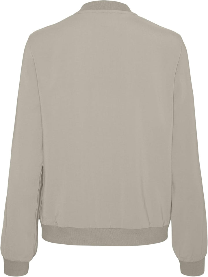VERO MODA Damen VMCOCO L/S Bomber GA NOOS 10245734 S Silver Lining, S Silver Lining