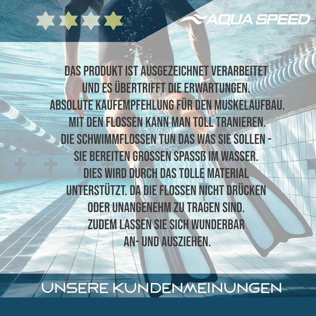 Aqua Speed Flossen Erwachsene | Schwimmflossen | Trainingsflossen Fersenlaschen | Flossen Schwimmtra