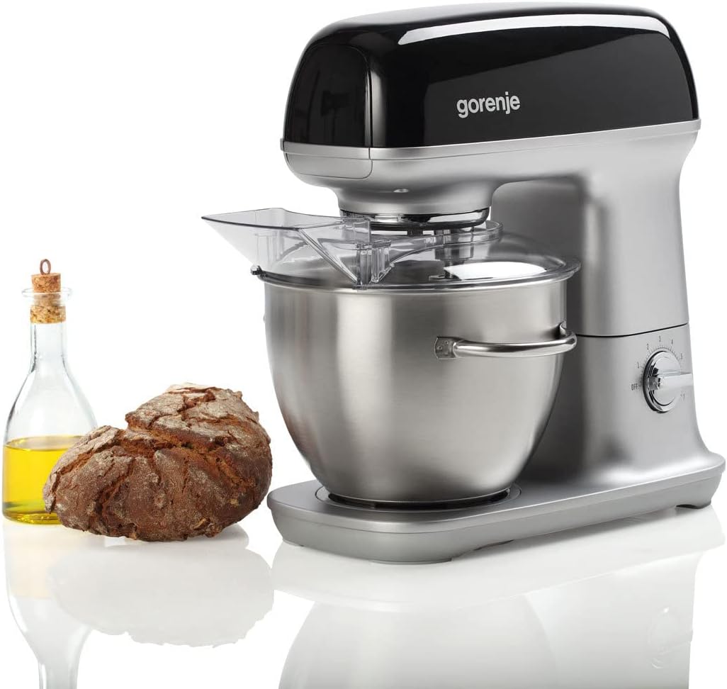 Gorenje MMC 1000 RLBK Küchenmaschine mit 7 Geschwindigkeitsstufen/AC Motor/ 3D Mixen/SuperSilent/Eas