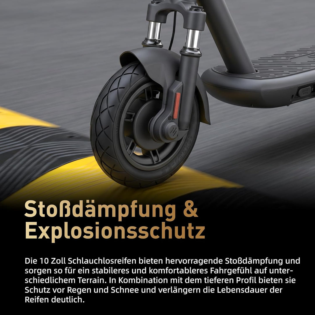 10x2,50-6,5 E Scooter Reifen Tubeless für ODYS Neo E100 Elektroroller 10 Zoll Ersatzreifen Schlauchl
