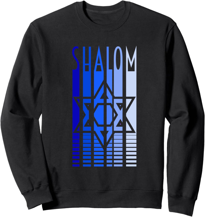 Shalom Davidstern Hebräischer Friedens-Gruss Chanukka Outfit Sweatshirt