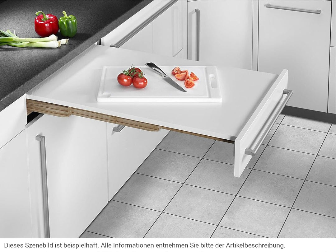 Hailo Auszugtisch 3845601 | Rapid 60 Ausziehtisch stufenlos | für 60cm Schrankbreite und Schubkasten
