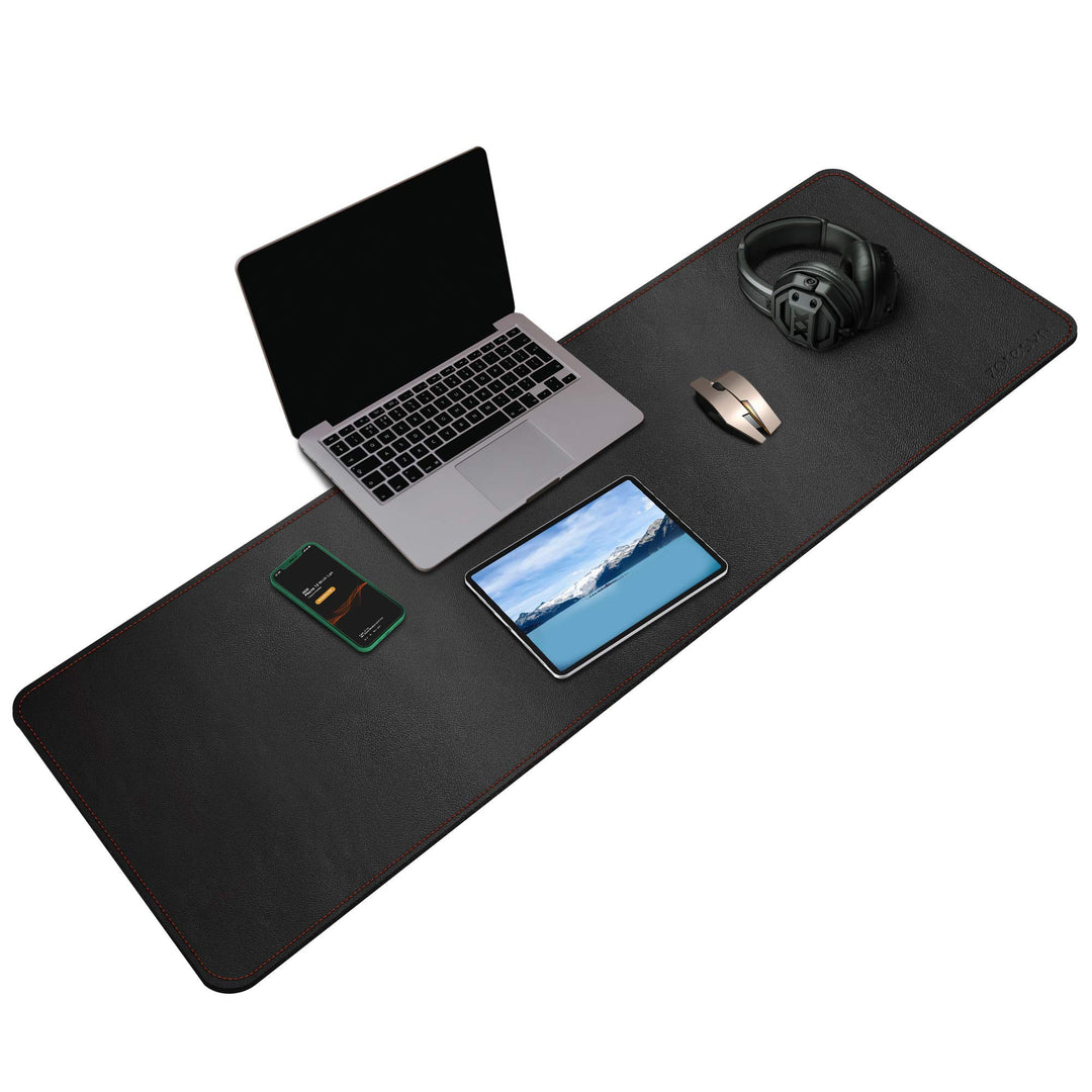 ZORESYN PU Leder Office Mauspad - Tischschoner - Schreibmatte - 2XL Lange Gaming Mauspad, Schreibtis