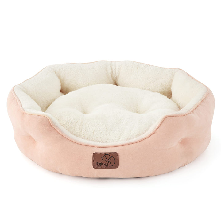 BEDSURE Katzenbett waschbar Katzen Bettchen - 51x48x15cm Katzenkorb mit zweiseitig Innenkissen Katze