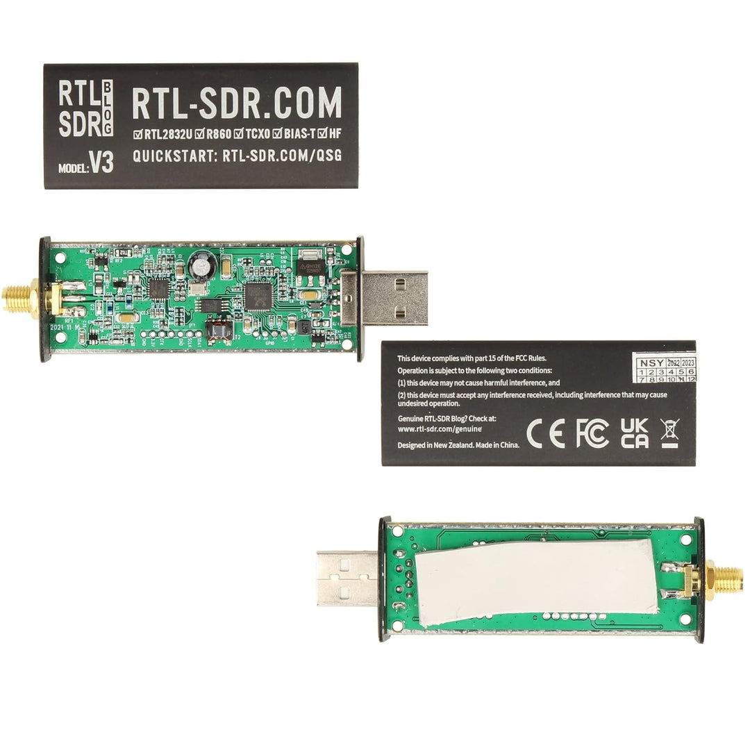 RTL-SDR Blog V3 R820T2 RTL2832U HF Bias Tee SMA SDR Empfänger + Youloop Antenne ﴾ 10 ﴿, ﴾ 10 ﴿