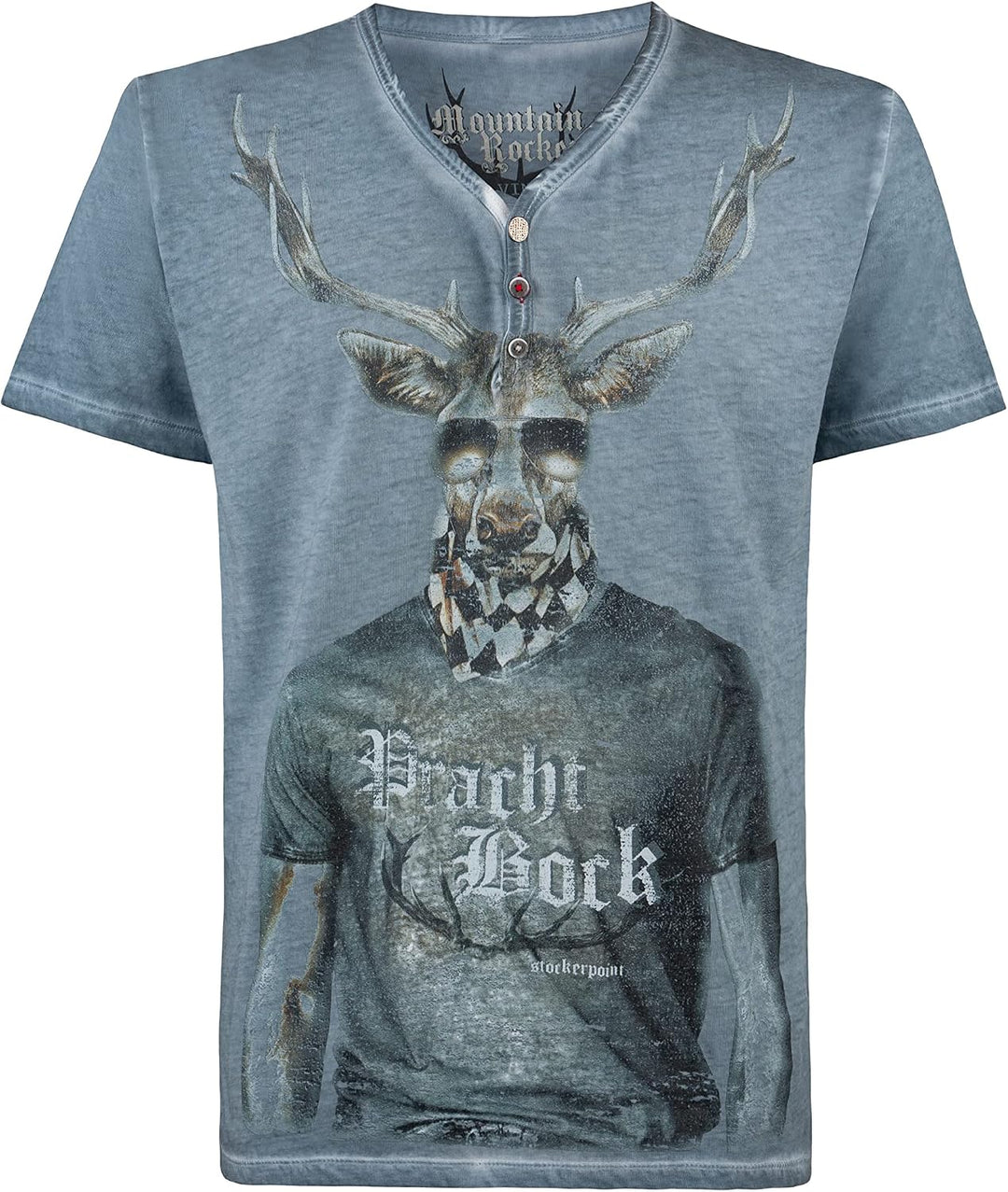 Stockerpoint Herren Prachtbock T-Shirt 3XL Stein, 3XL Stein