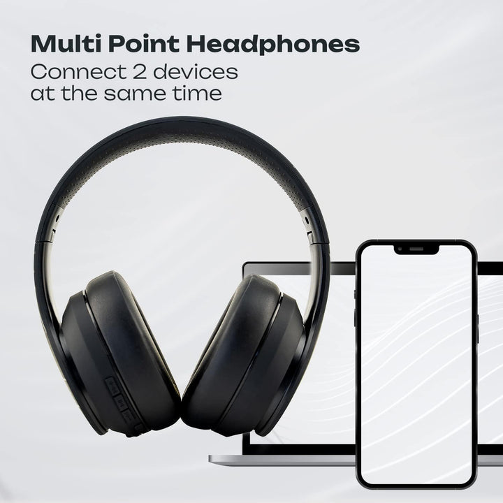 PowerLocus P6 Bluetooth Kopfhörer Over Ear, Over Ear Kopfhörer Kabellos mit Super Bass, 40Std. Spiel