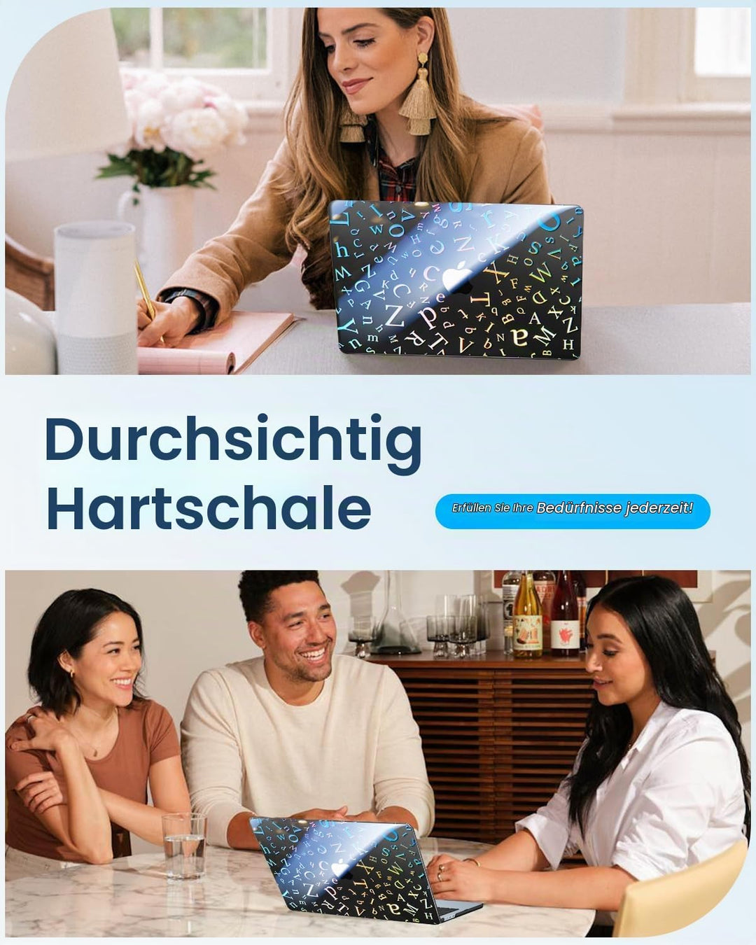 Fintie Hülle Kompatibel mit MacBook Air 13,6 Zoll M5 M4 M3 M2 (2026-2022) A3449 A3240 A3113 A2681, U