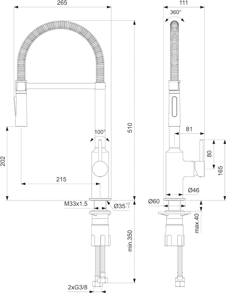 Ideal Standard BC473AA Kolva Küchenarmaturen, Verchromt