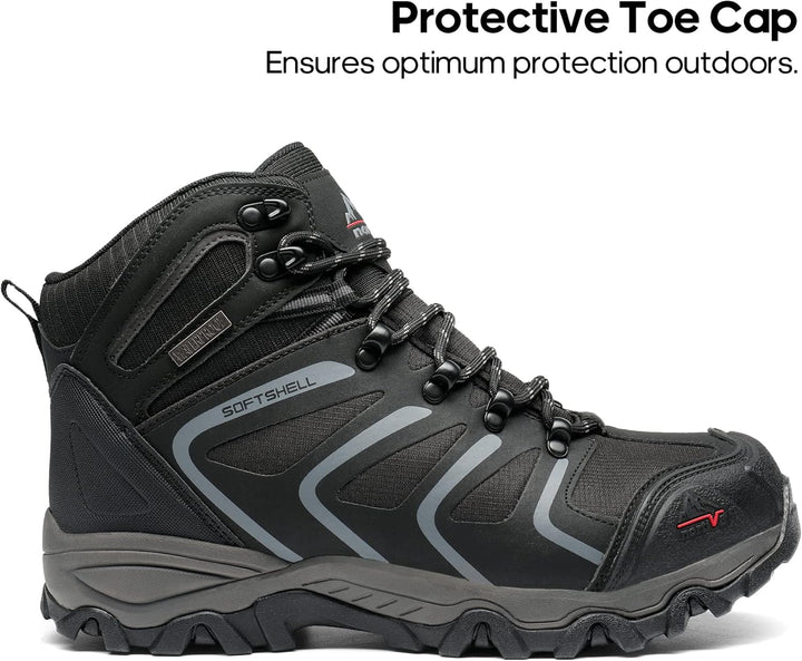 NORTIV 8 Herren Outdoorschuhe Wanderstiefel Trekking Wanderschuhe Wasserdicht Mid Kletterschuhe Berg