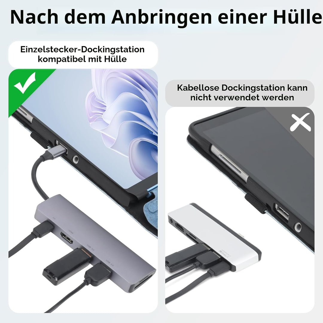 Omnpak Hülle für Microsoft Surface Go 4/Surface Go 3 2021/Surface Go 2 2020/Surface Go 2018,Business