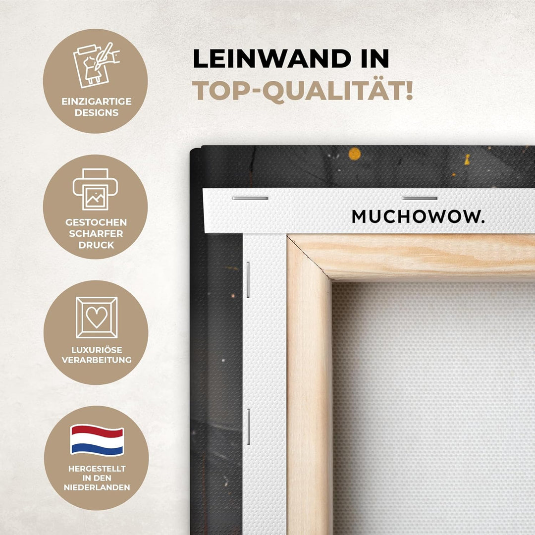 MuchoWow© Leinwandbild Gross 120x80 cm XXL Dekoration Wohnzimmer Bilder Pictures Wall Decoration Liv
