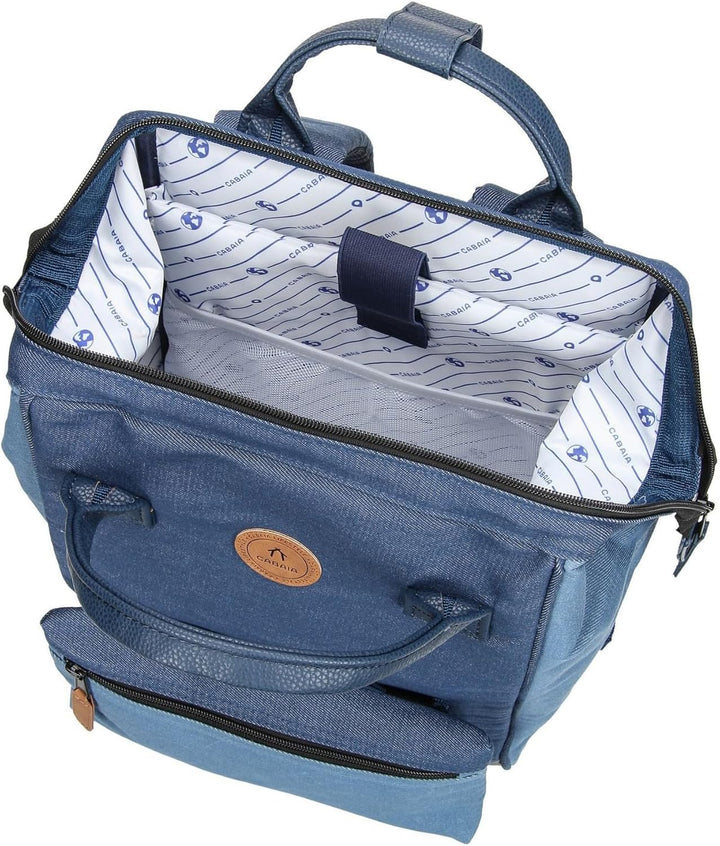 Cabaïa - Rucksack - Adventurer + 2 Vordertaschen - Wasserabweisend - Tagesrucksack - Modell Paris M