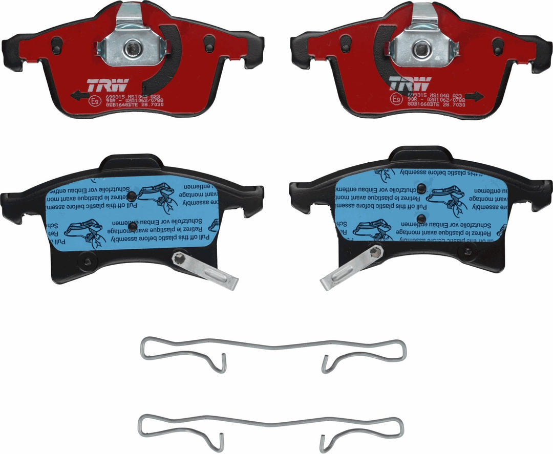 TRW GDB1668DTE Bremsbelagsatz, Scheibenbremse