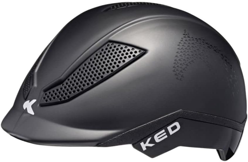 KED Pina Kinder Fahrrad Helm matt Script schwarz 2023 S (50-53cm), S (50-53cm)