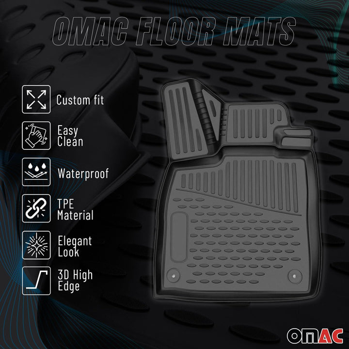 OMAC Fussmatten kompatibel mit Land Rover Range Rover Evoque L538 2011-2019 Gummi Range Rover Evoque