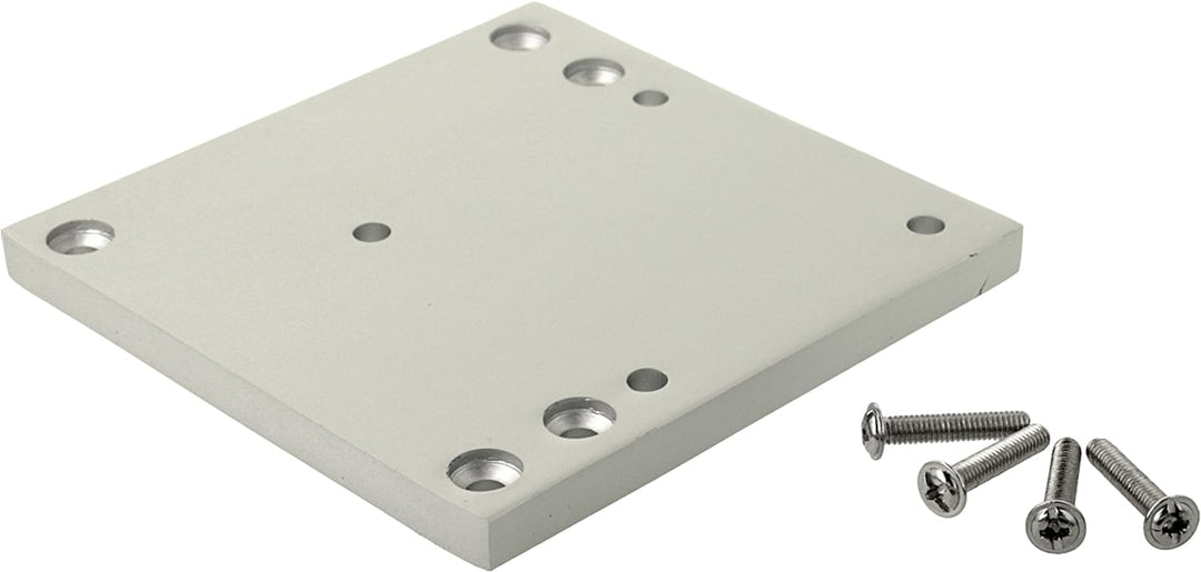 MS Beschläge® 4er Set Tischbeine Möbelfüsse Eckig 60mm x 60mm in diverse Farben Höhe 710mm (Aluminiu