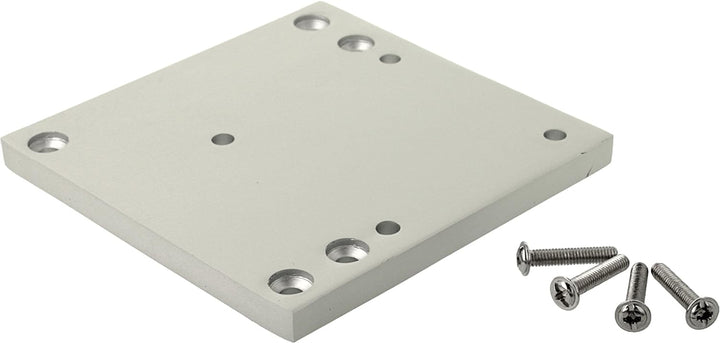MS Beschläge® 4er Set Tischbeine Möbelfüsse Eckig 60mm x 60mm in diverse Farben Höhe 710mm (Aluminiu
