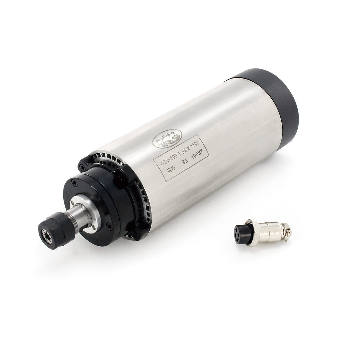 RATTMMOTOR 1.5Kw Luftgekühlter Spindelmotor 220V 400Hz 4 Lager Luftkühlung Frässpindel CNC Spindel M