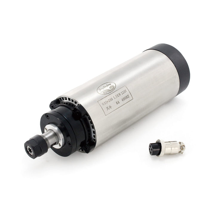 RATTMMOTOR 1.5Kw Luftgekühlter Spindelmotor 220V 400Hz 4 Lager Luftkühlung Frässpindel CNC Spindel M