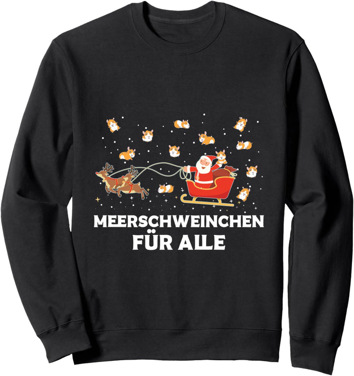 Meerschweinchen Für Alle Meerschwein Weihnachtsmann Sweatshirt