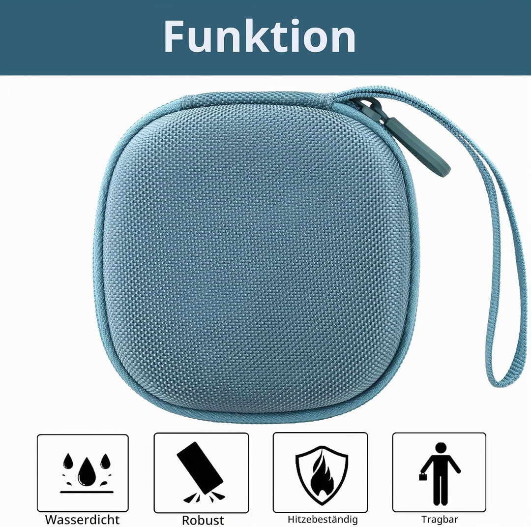 Aenllosi Hart Tasche Hülle für Bose SoundLink Micro Bluetooth Lautsprecher, Nur Tasche (SteinBlau),