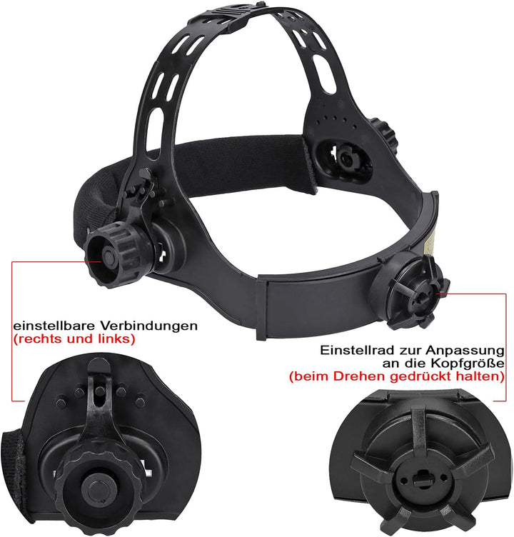 Automatik Solar Schweisshelm UV/IR-Schutz grosses Sichtfenster für alle Schweissarten automatische V