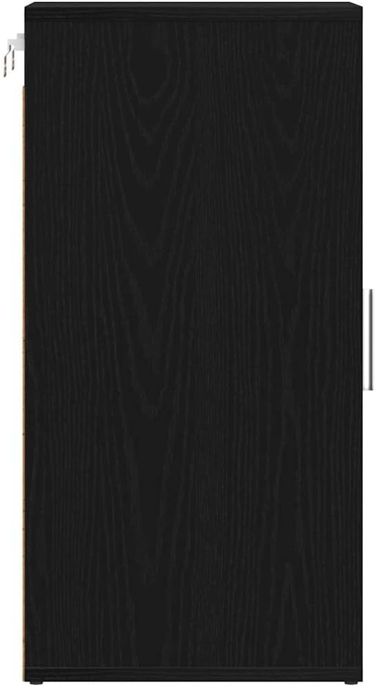 vidaXL Schuhschrank Schwarz Eichen-Optik 32x35x70 cm Holzwerkstoff, Schuhregal, Schuhablage, Schrank
