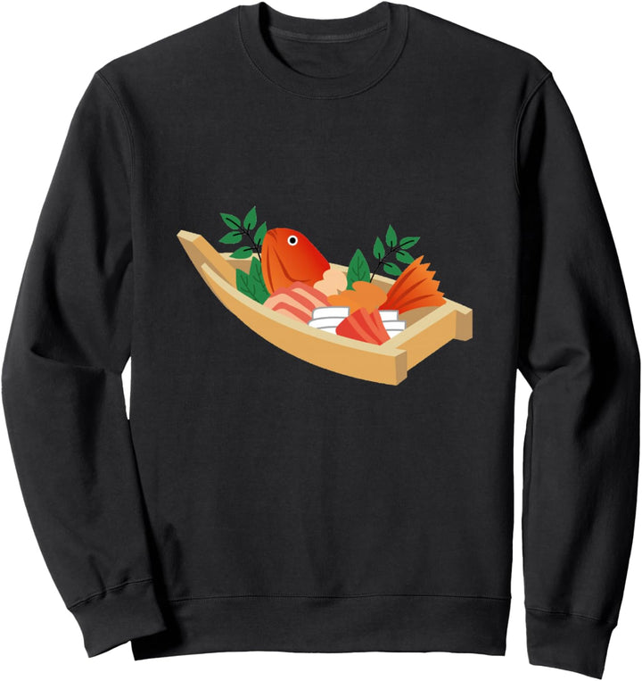Sushi-Boot Japanisches Essen Sweatshirt