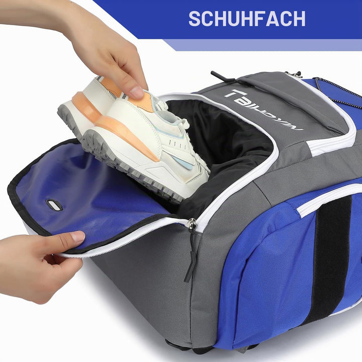 Sportrucksack Herren Damen mit Schuhfach Nassfach Wasserdicht Gym Schwimmrucksack Tagesrucksack mit