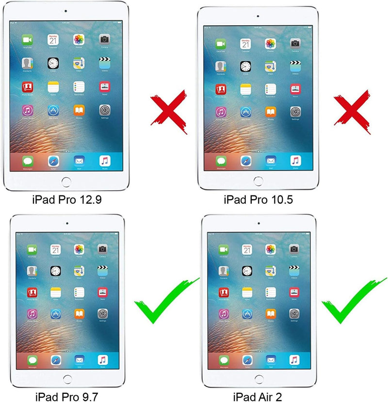 AICase wasserdichte Schutzhülle für iPad Pro 9,7/iPad Air 2, IP68, 360 Grad Rundumschutz mit Display