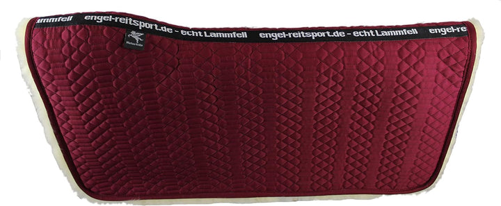 Engel Reitsport Lammfell Western Squarepad WPAD1 Stoff schwarz bordeaux-med., bordeaux-med.