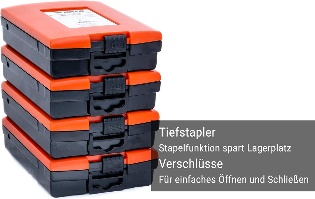 BAER Gewindeschneider Set M 3-12 HSSE EDELSTAHL Bohrer: Maschinengewindebohrer Set Sackloch - Kernlo