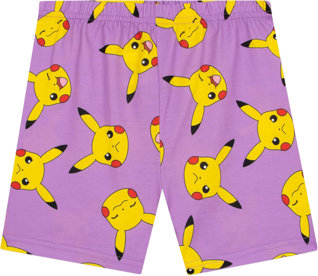 Pokémon Schlafanzug | Pikachu Schlafanzug Mädchen | Schlafanzüge Für Mädchen Pikachu 158 Kurzarm, 15