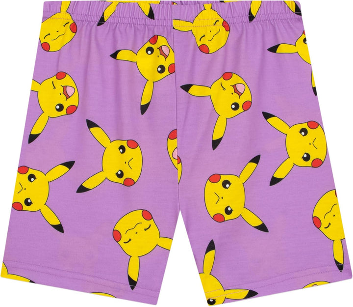 Pokémon Schlafanzug | Pikachu Schlafanzug Mädchen | Schlafanzüge Für Mädchen Pikachu 158 Kurzarm, 15
