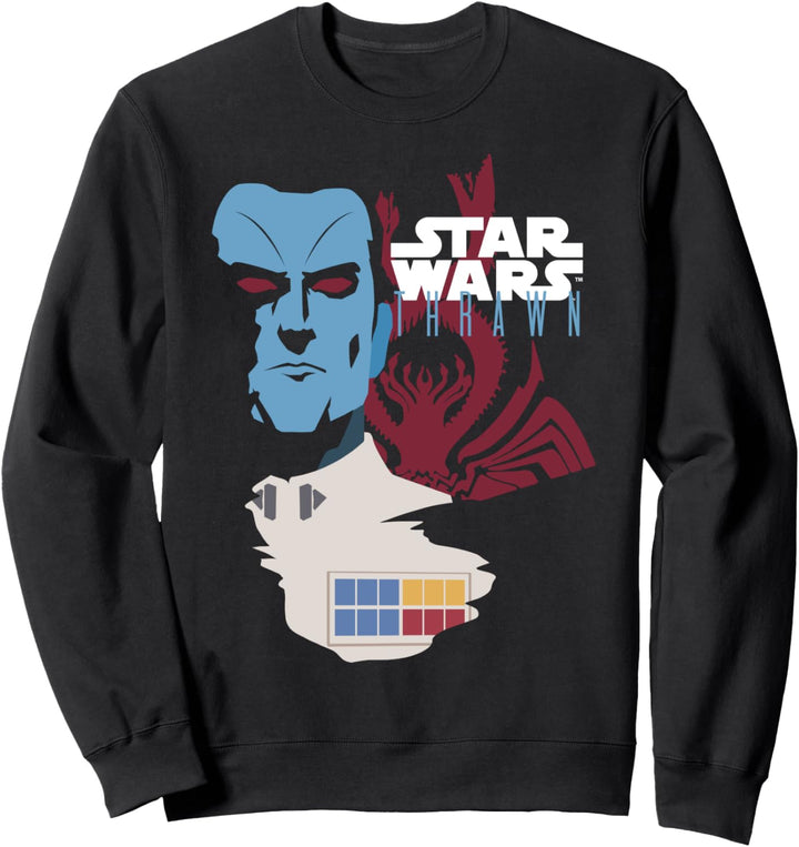 Star Wars Thrawn Colored Silhouette Poster Sweatshirt