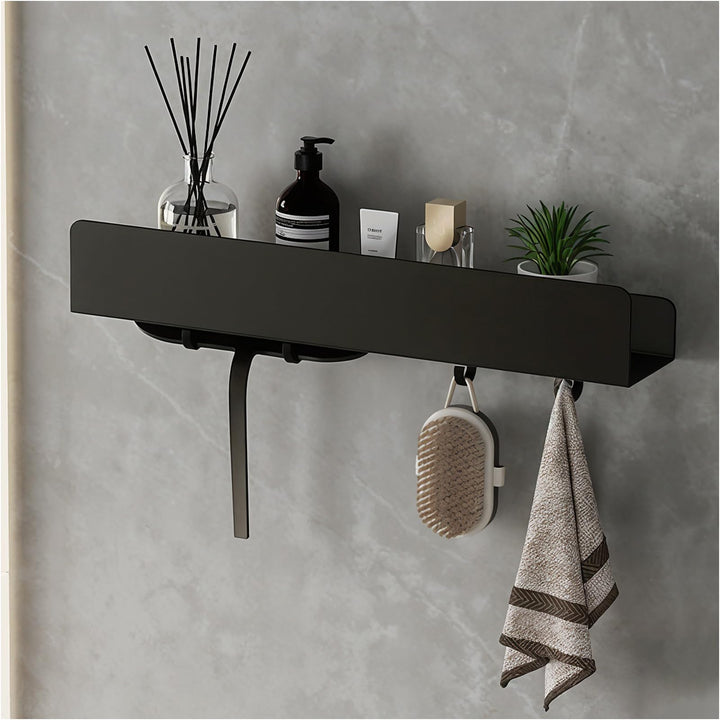 REKITA Duschablage ohne Bohren, Badezimmer Organizer 40 cm, Duschablage Edelstahl mit 4 Abnehmbaren