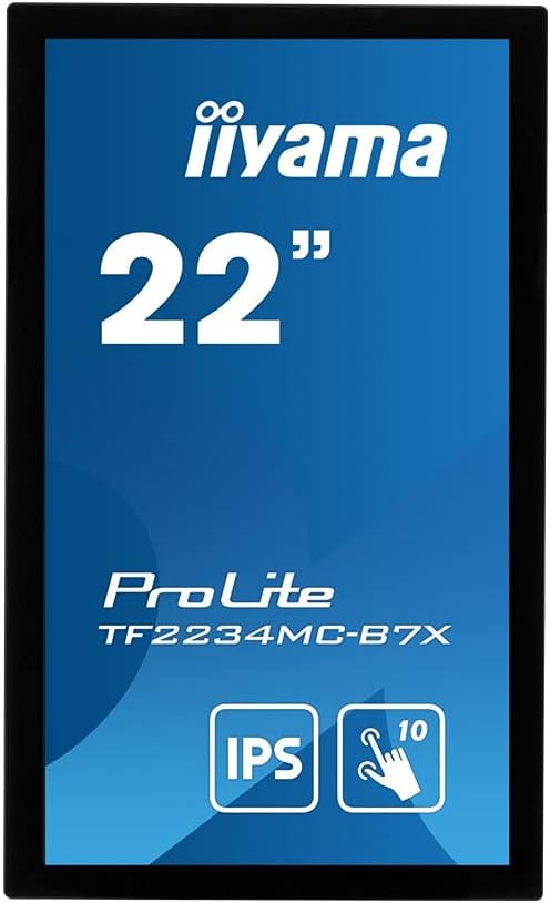 iiyama ProLite TF2234MC-B7X 55cm (21,5") IPS LED-Monitor Full-HD Open Frame 10 Punkt Multitouch kapa